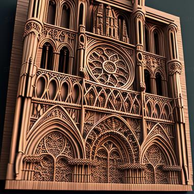 3D model st notre dame (STL)